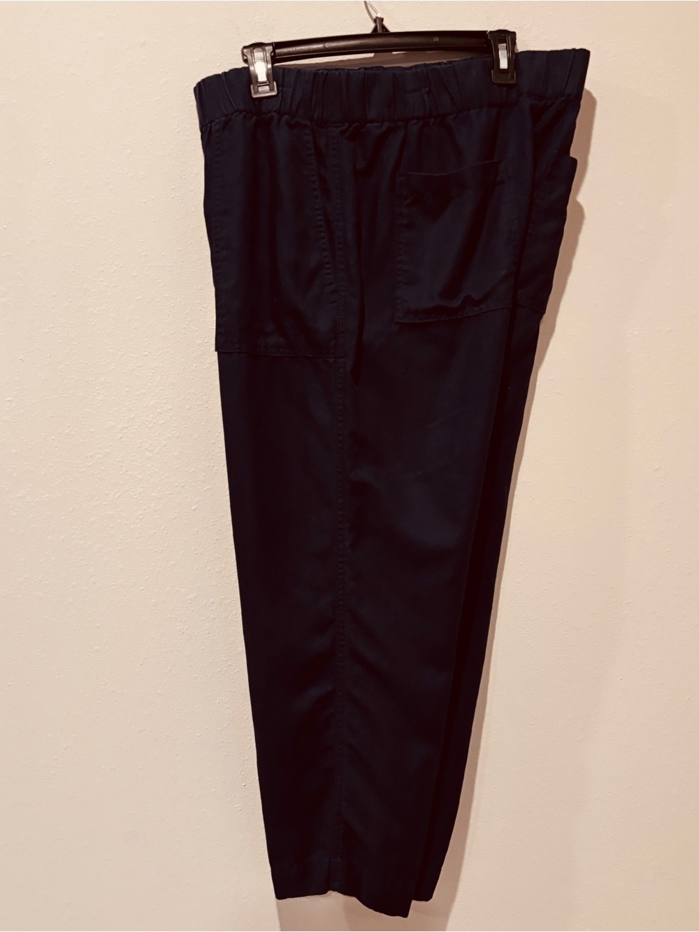 Banana Republic Navy Stretch Chino  Pants Linen Cotton Casual Stretchy Comfy